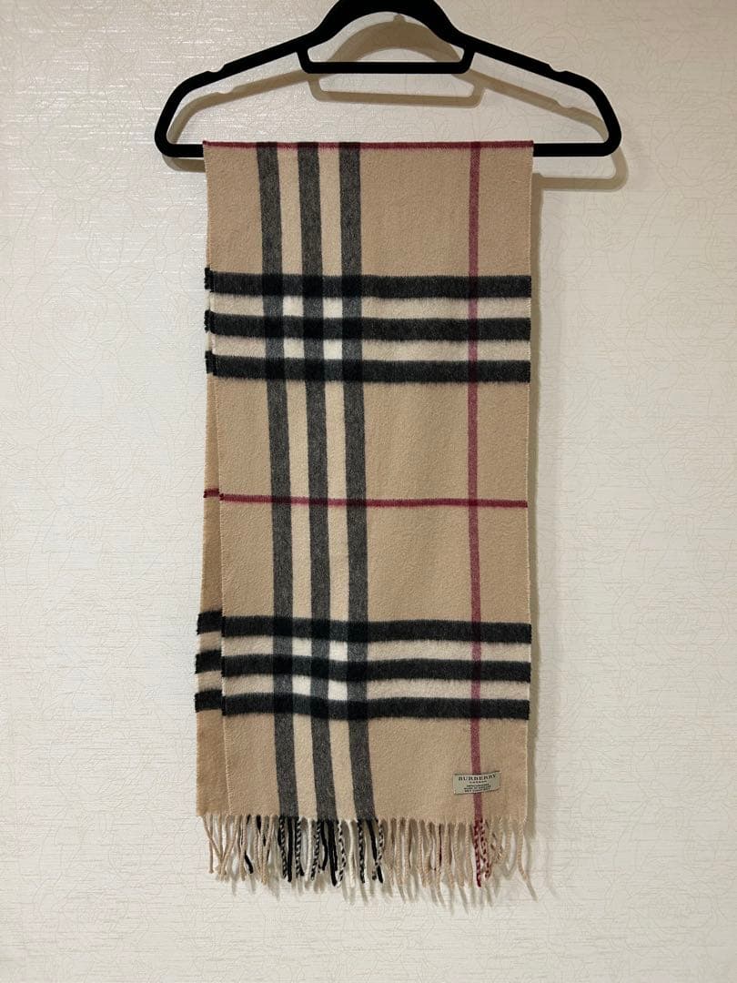 ほぼ未使用　バーバリー　カシミヤ 100パーセント　マフラー