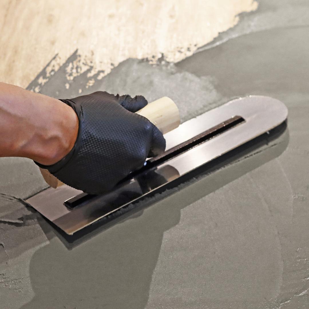 オーダー専用｜ラウンドテーブル｜ライトグレー｜Φ120cm｜薄塗りモルタル