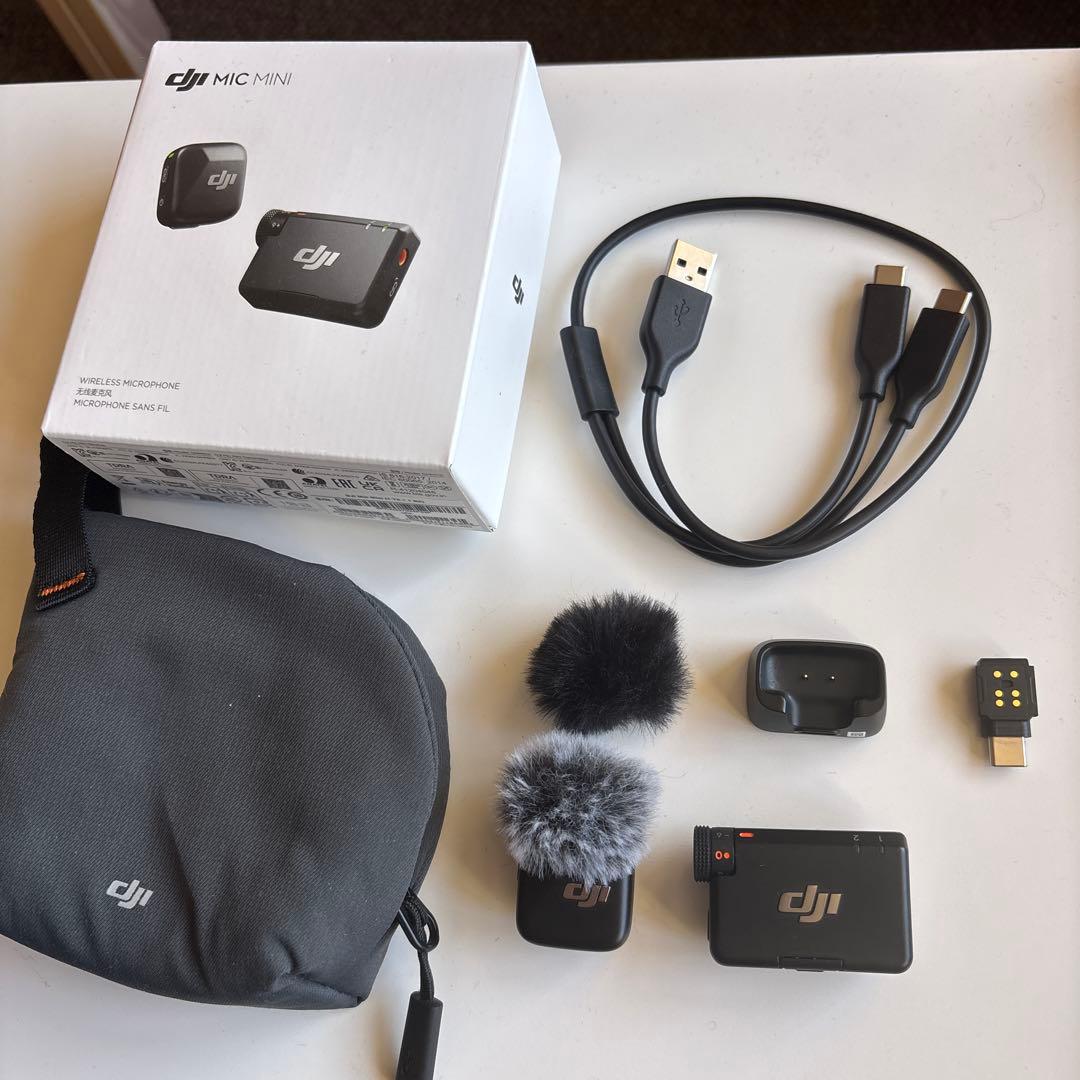 美品 DJI Mic Mini 1TX+1RXワイヤレスマイクセット