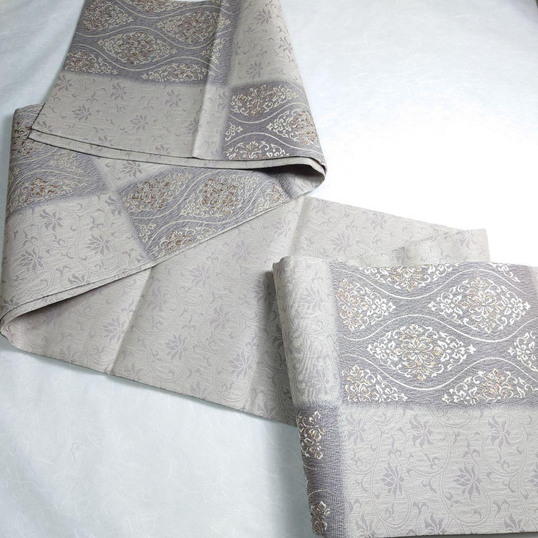 正絹 袋帯 六通柄 西陣弥栄織物謹製 ヨーロピアン唐草 極上 逸品 未使用品