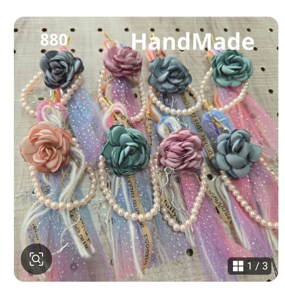 いちごパフェ☆✨ハンドメイドタッセルチャーム約12×4cm AJ