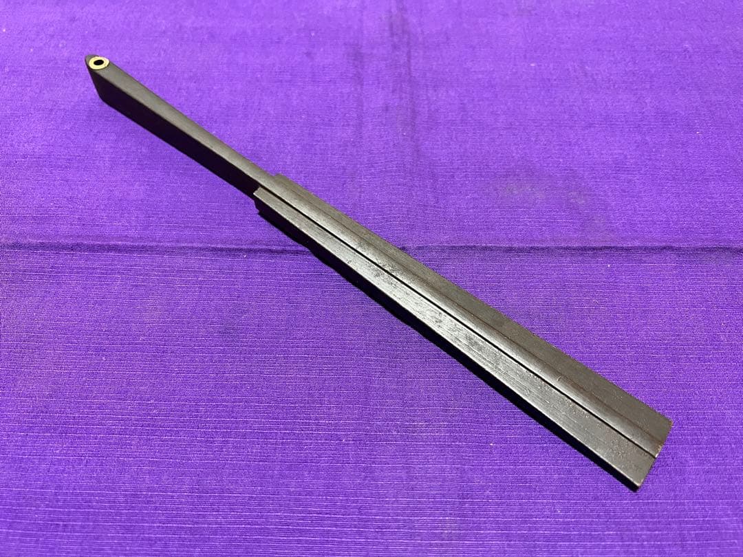 時代物　在銘　手慣らし鉄扇　シンプルで最高峰（日本刀短刀十手茶刀茶室刀寸鉄手の内