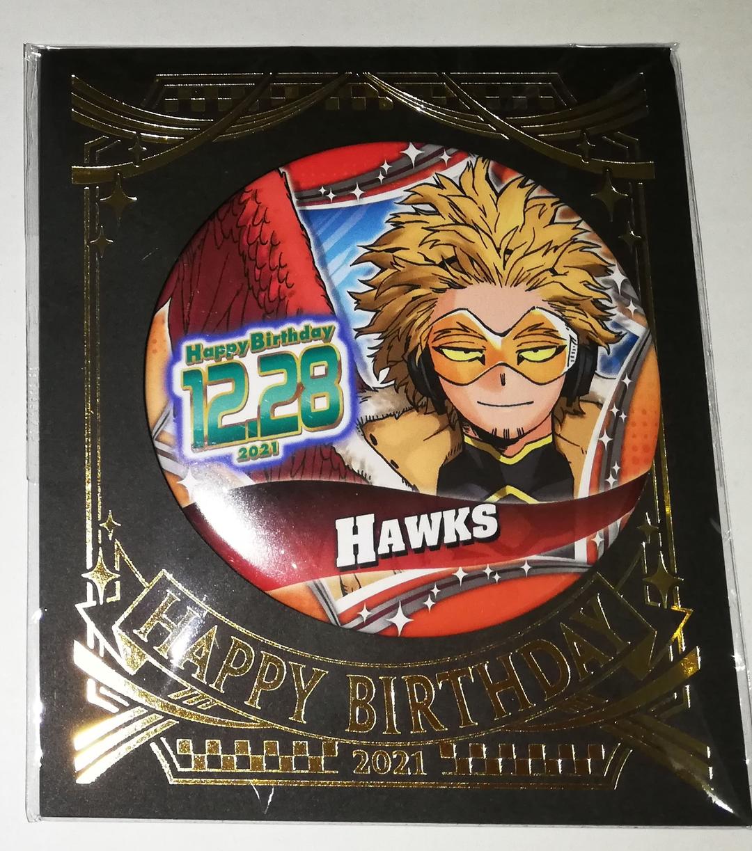ヒロアカ ホークス バースデイ缶バッジ ジャンプショップ 2021