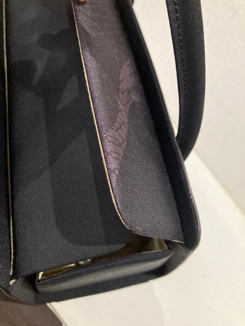 ムーミン　正絹経錦(たてにしき)利休和装バッグ