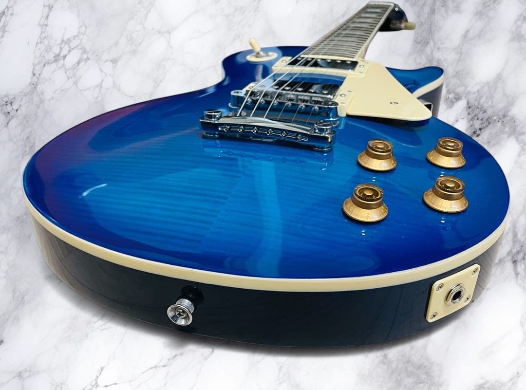 (ひめか) BLITZ BLP-450 レスポールタイプ ブルー色