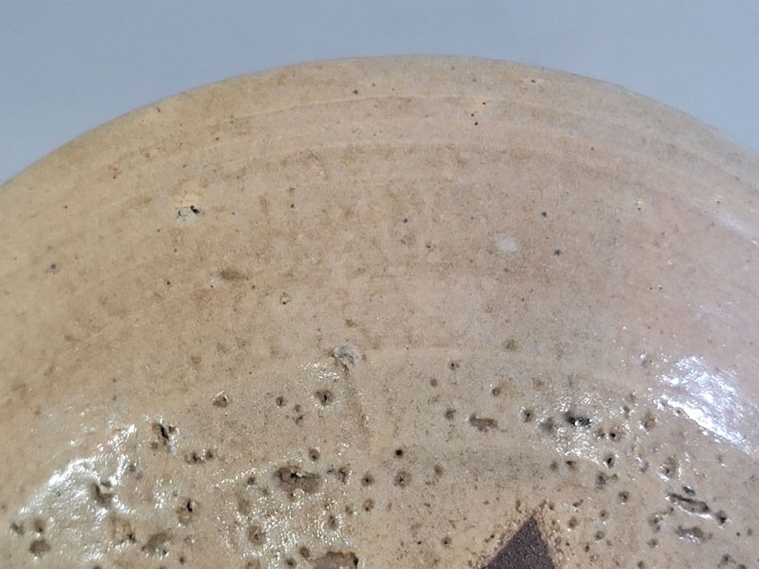 DT573 茶道具 出雲焼 刷毛目 茶碗 時代物