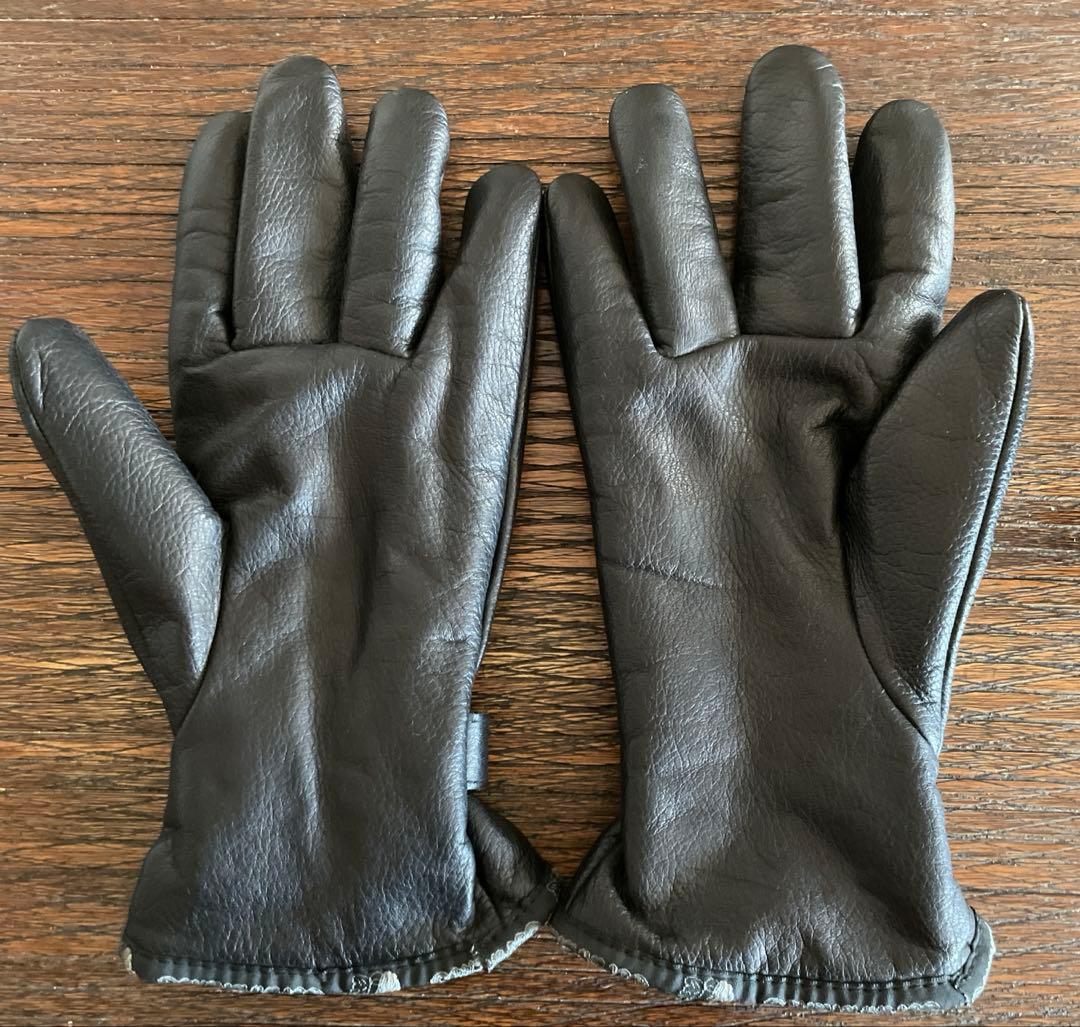 90s COMANCHEROS レザーグローブ　ブラック　メンズS イタリア製