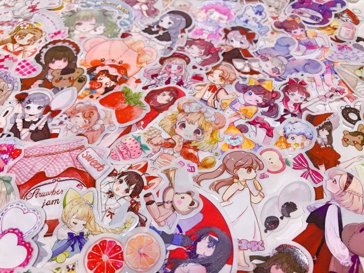 可愛いい❤️❤️人物マステフレークシール( ⸝⸝•ᴗ•⸝⸝ )208