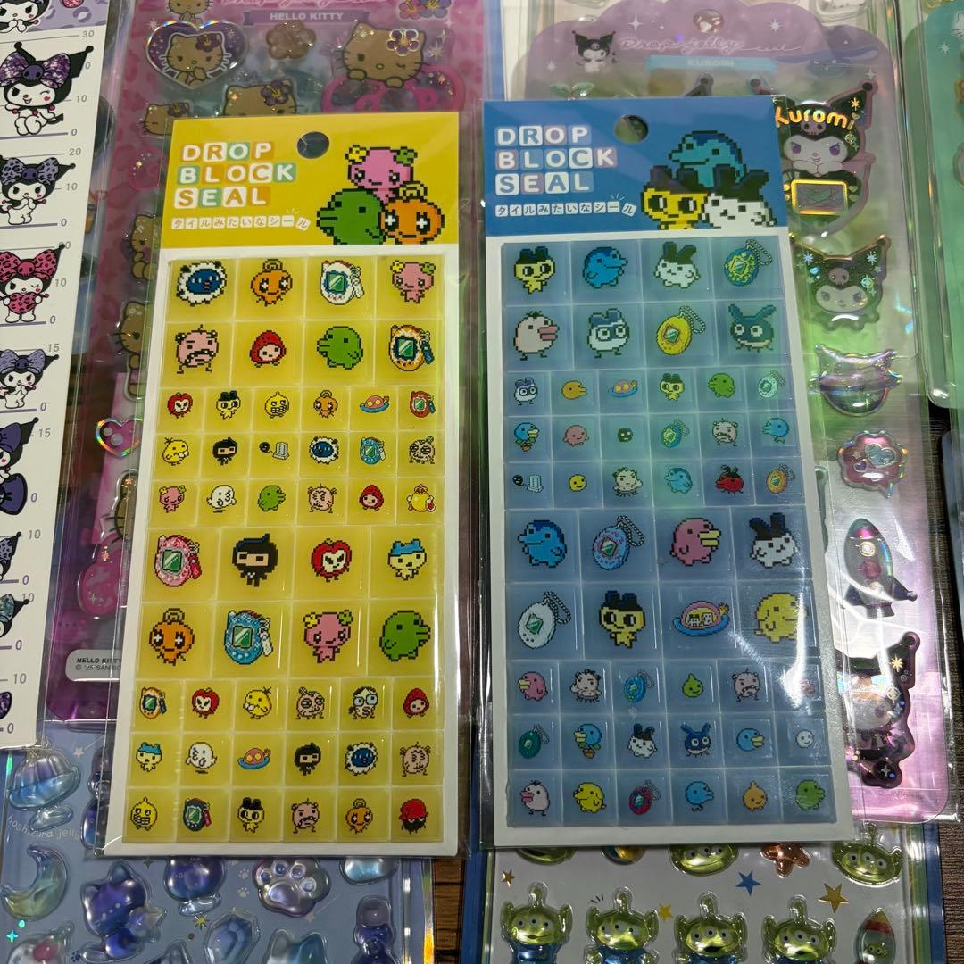 【正規品】ボンボンドロップシール　ディズニー　たまごっち　各種14枚セット