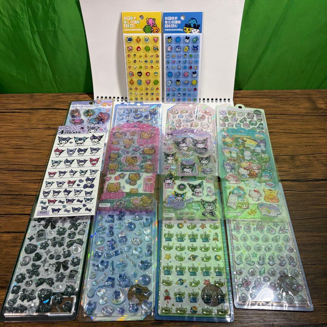 【正規品】ボンボンドロップシール　ディズニー　たまごっち　各種14枚セット