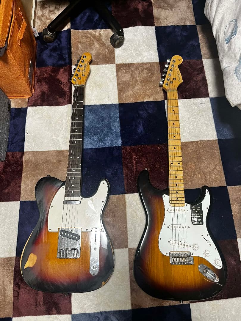 テレキャスターとストラトキャスターのノーブランドギター