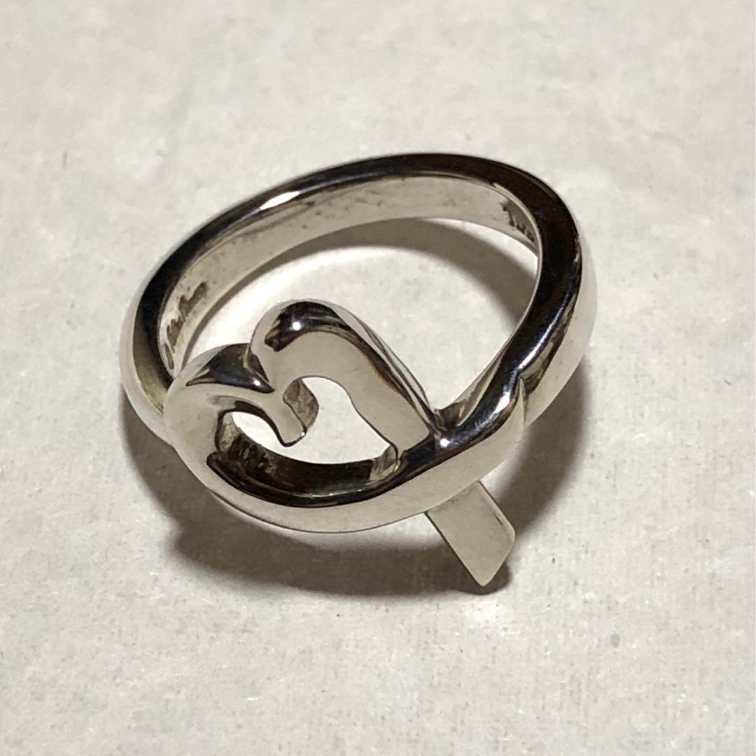 ティファニー　未使用　リング　ラビングハート　シルバー　925