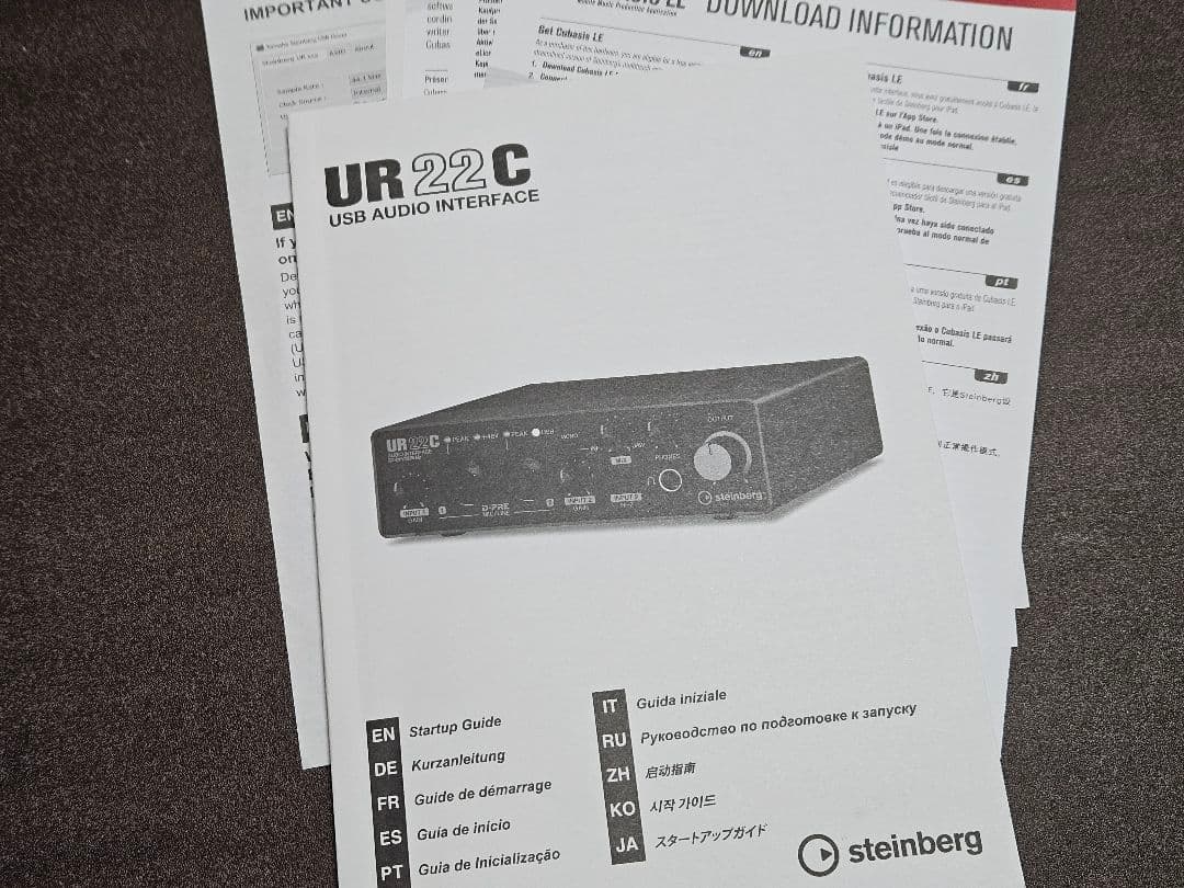 【nao】Steinberg UR22C オーディオインターフェイス