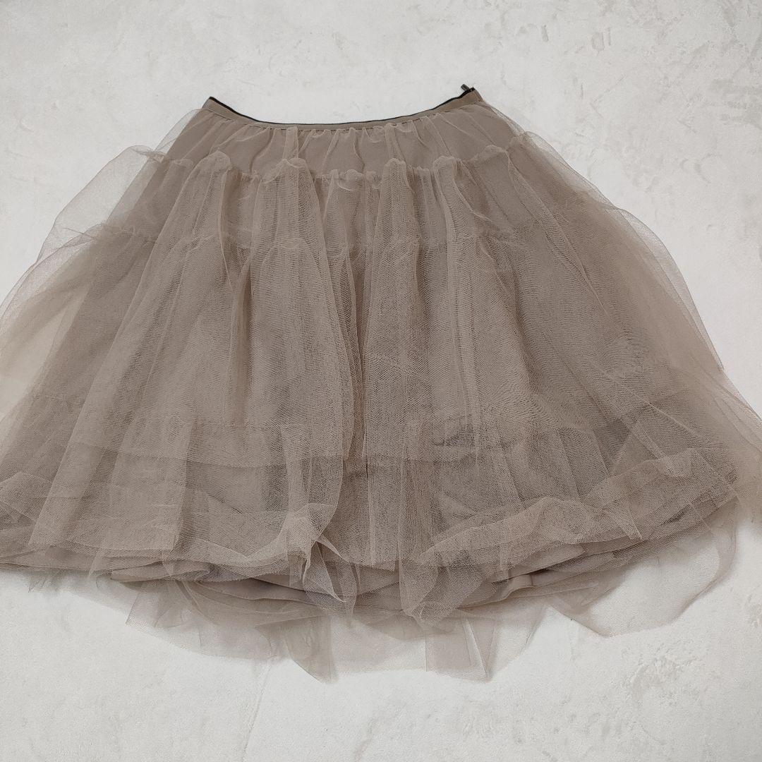 FOXEY　フリル　レース　スカート　フォクシー　40