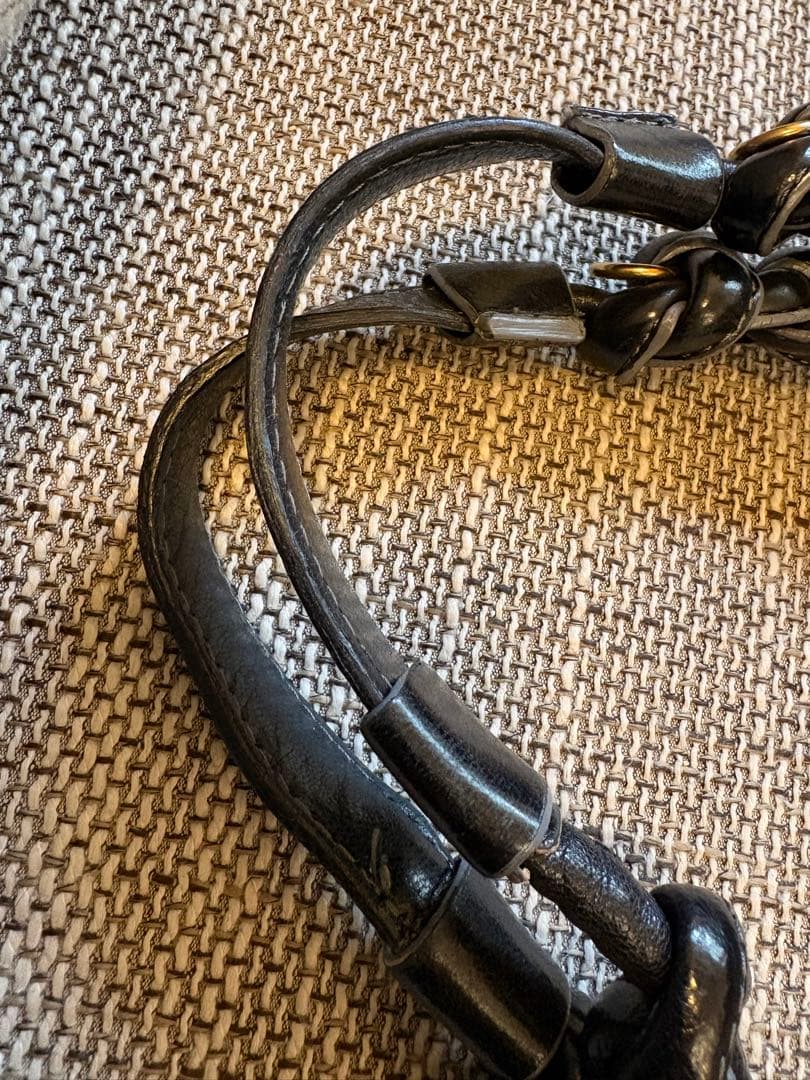 【美品/付属品付】Chloe エロイーズ 本革 ハンドバッグ 黒 Y2K 希少