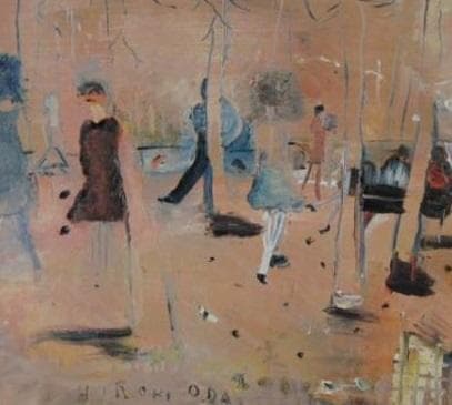 織田廣喜/PARISIENNES、Boulogne,希少サイン入