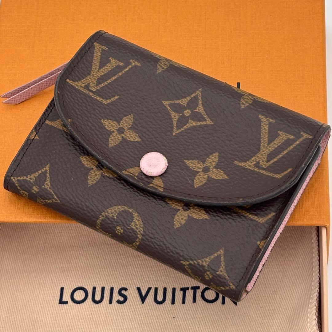 ルイヴィトン ポルトモネ・ロザリ モノグラム　ローズバレリーヌ　財布 正規品