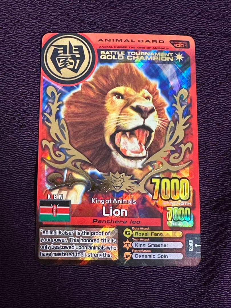アニマルカイザー　英語　ライオン　ゴールドチャンピオン　Lion