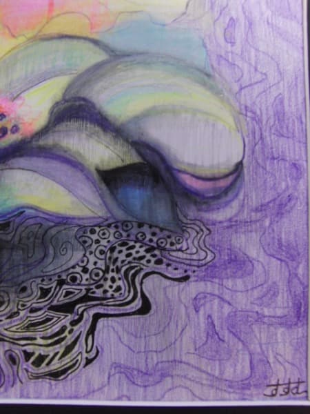 関口進、『ファンタジック・フラワー』、原画、証明書付、送料無料