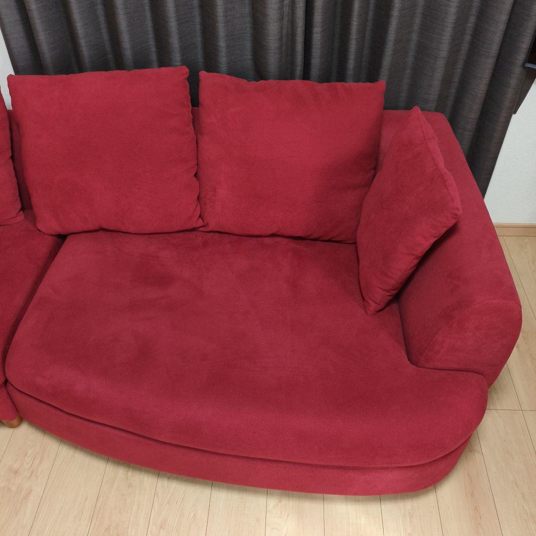 3人掛けソファー レイコージャパン6850 赤