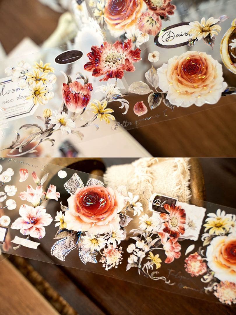 Hoshi奶芙《春野薄雾》海外マスキングテープ　マステ 【2670】