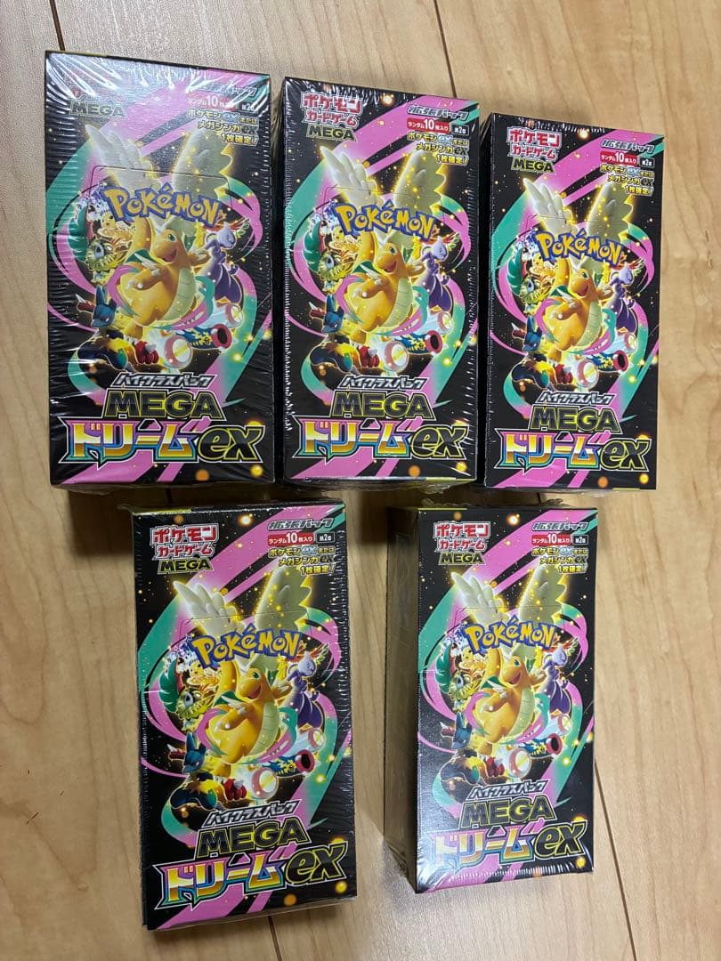 ポケモンカード MEGAドリームex 5BOX シュリンク付き