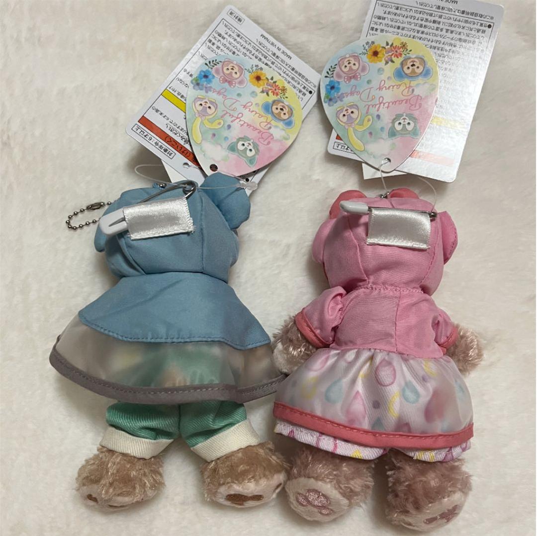 レイニーデイズ　ダッフィー シェリーメイ ぬいぐるみバッジ