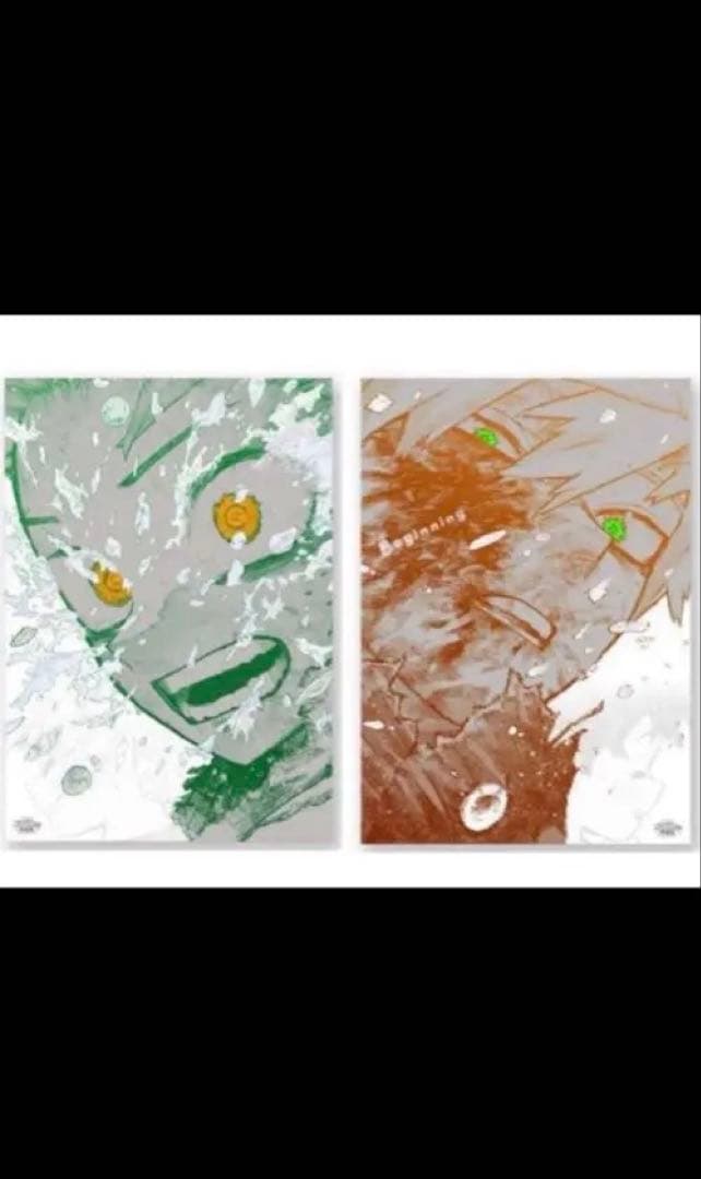 原画展　僕のヒーローアカデミア　ポスター 2枚セット　緑谷　爆豪