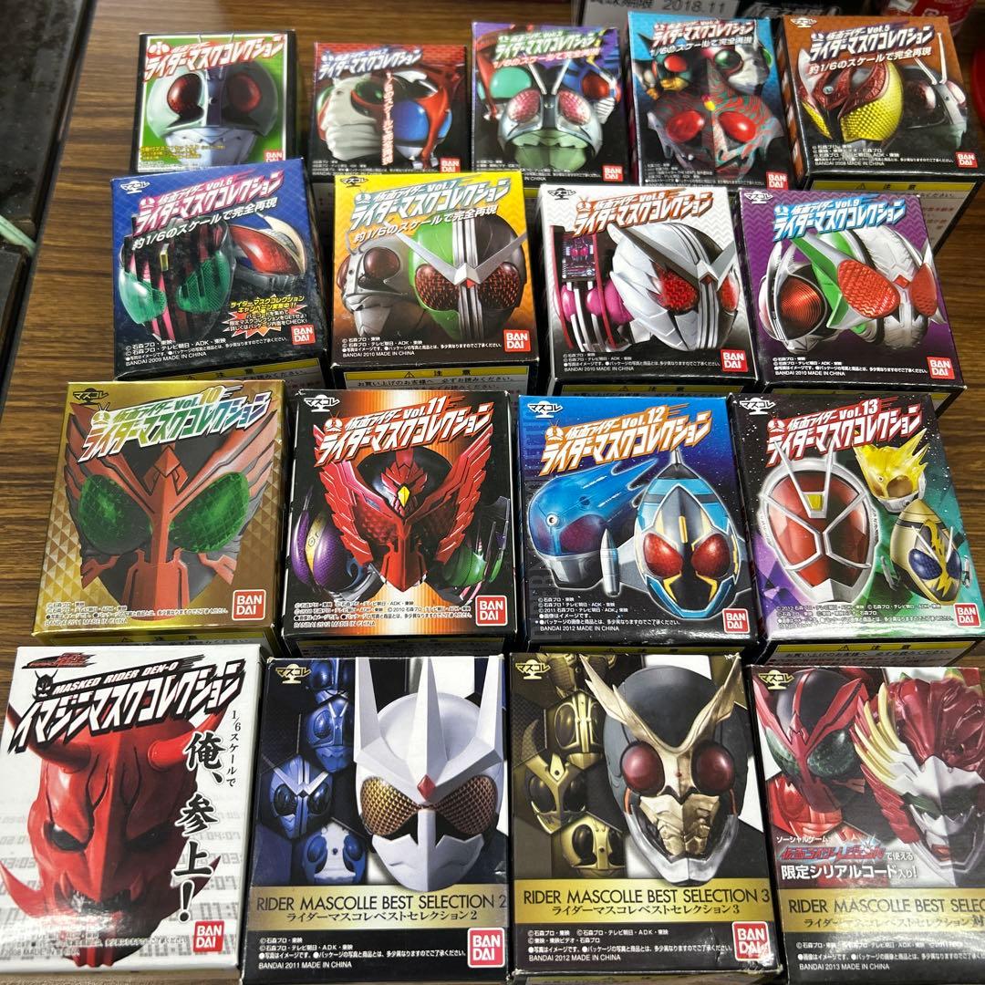 【ほぼ全部内袋未開封】170種ライダーマスクコレクション　ダブり無まとめてセット