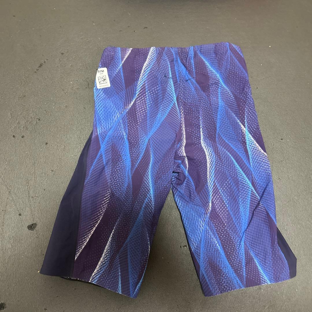 Mizuno 競泳水着 紫/青 グラデーション　高速水着　M