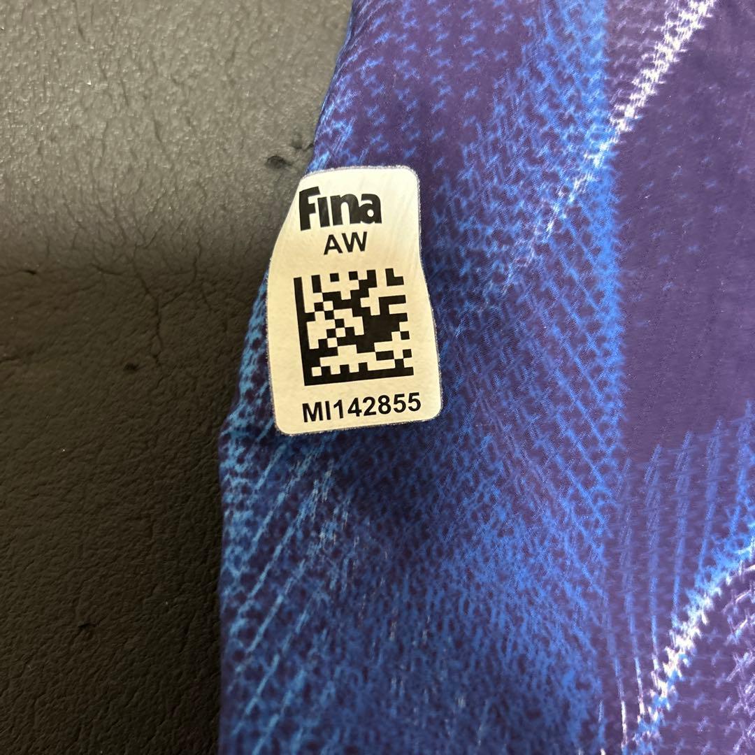 Mizuno 競泳水着 紫/青 グラデーション　高速水着　M