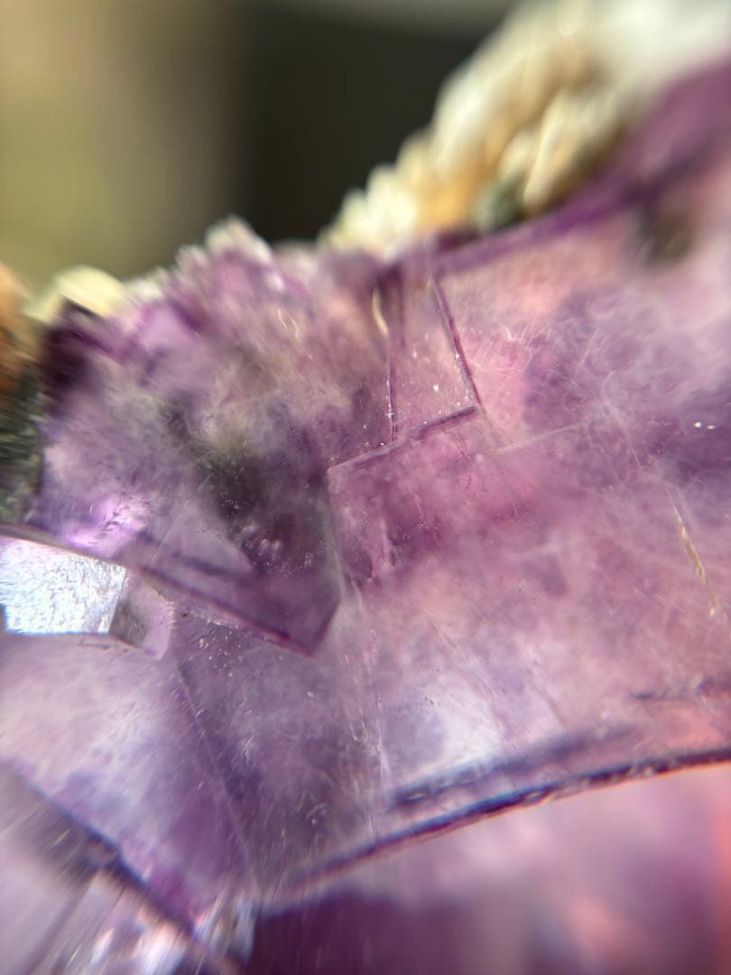 し*ま様 中国　ヤオガンシャン　パープルブルー　フローライト　結晶　原石　鉱物標