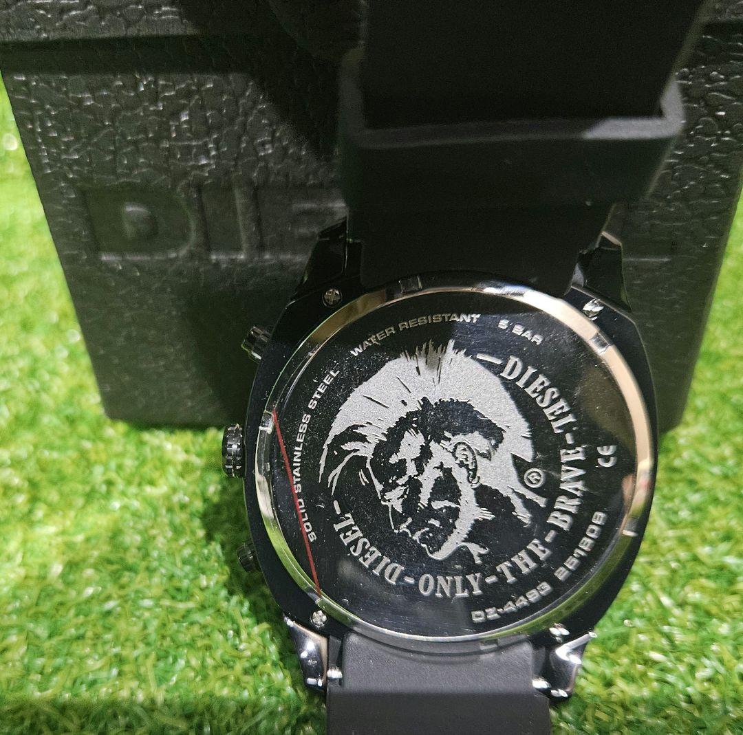 終値DIESEL 新品未使用 ディーゼルラバーベルト 腕時計 ブラック/ブルー