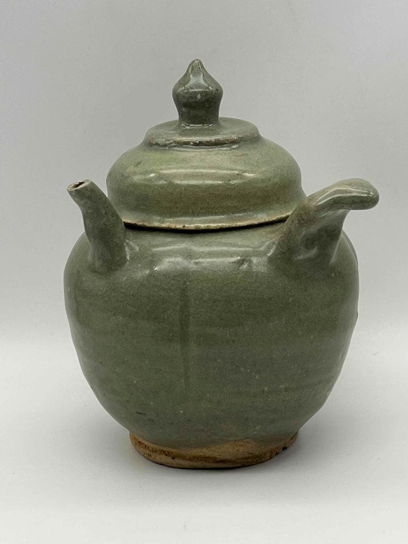 宋時代　青磁高足鉢　茶碗　景徳鎮　唐物　古賞物　時代物(C-67)