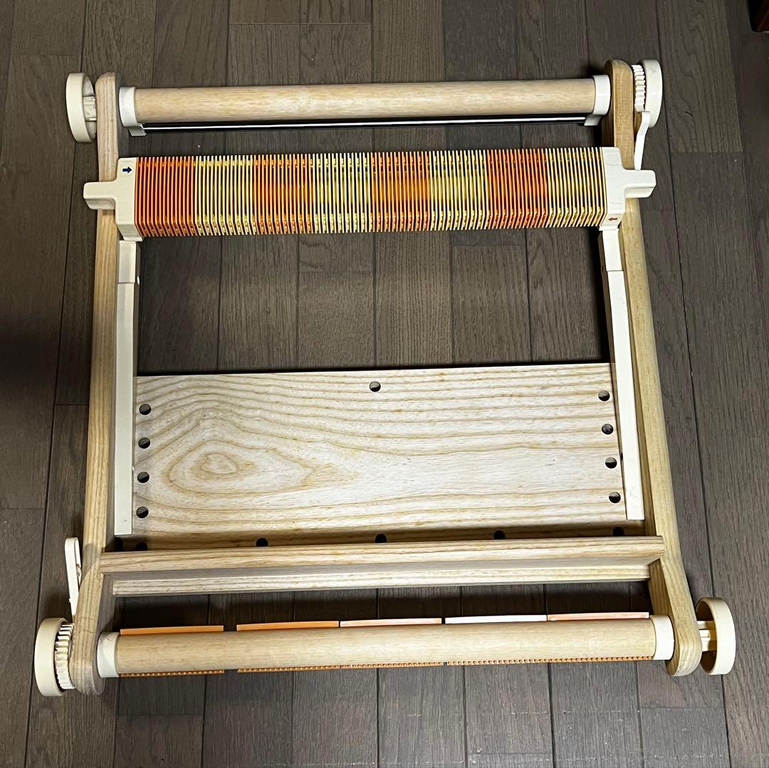 美品　クロバー手織り機「咲きおり」40㎝　ソウコウ30羽　＋ソウコウ3種、解説本