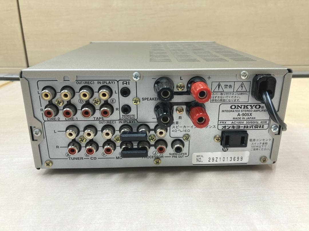 ★整備済み★ONKYO　A-905X　SPリレー交換済み　上美品　取説他あり④