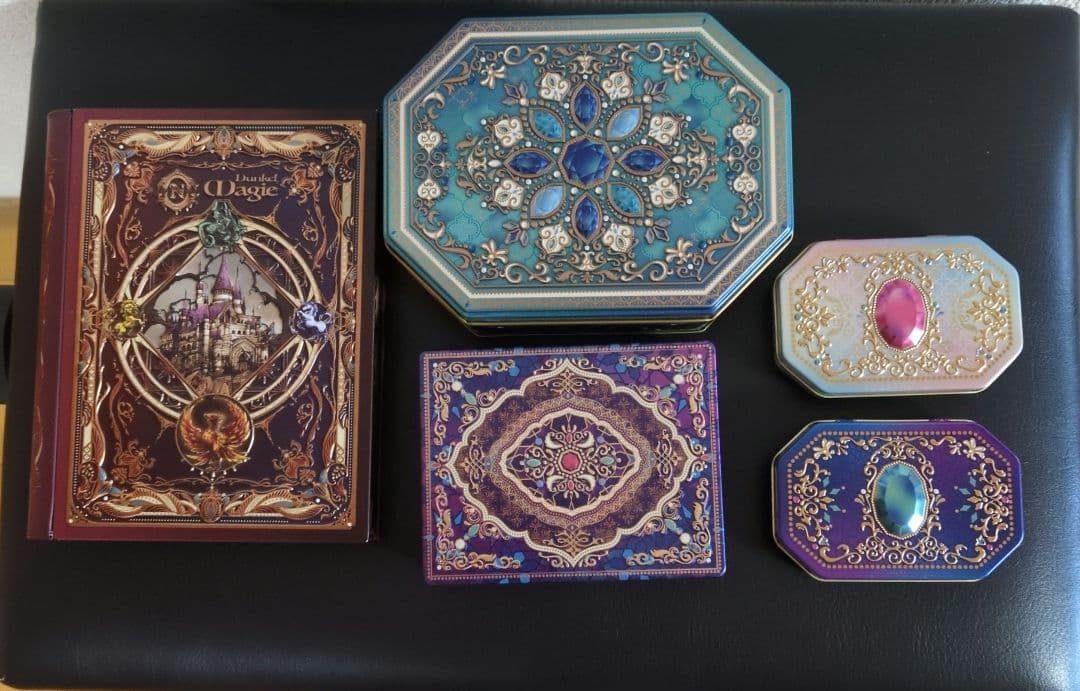 メリーチョコレート☆缶のみ　ナハトラビュリント　&　ジャミーラ3種類