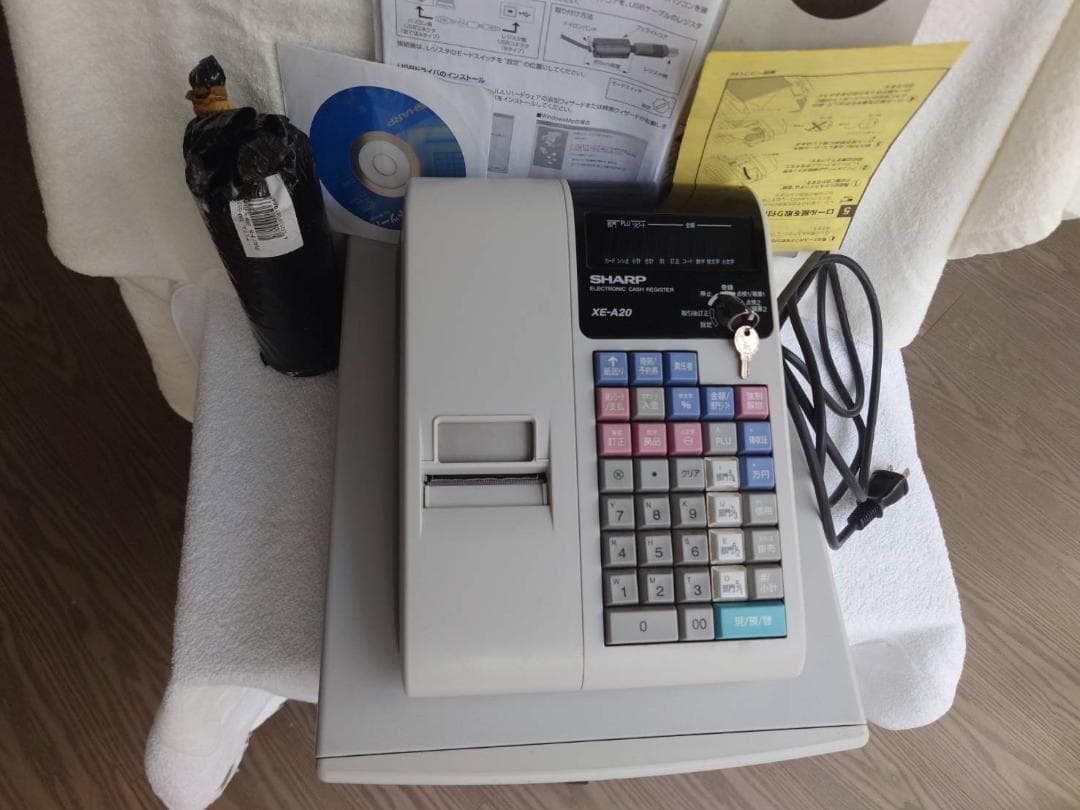 シャープ SHARP XE-A20 レジスター 本体レジロール付き