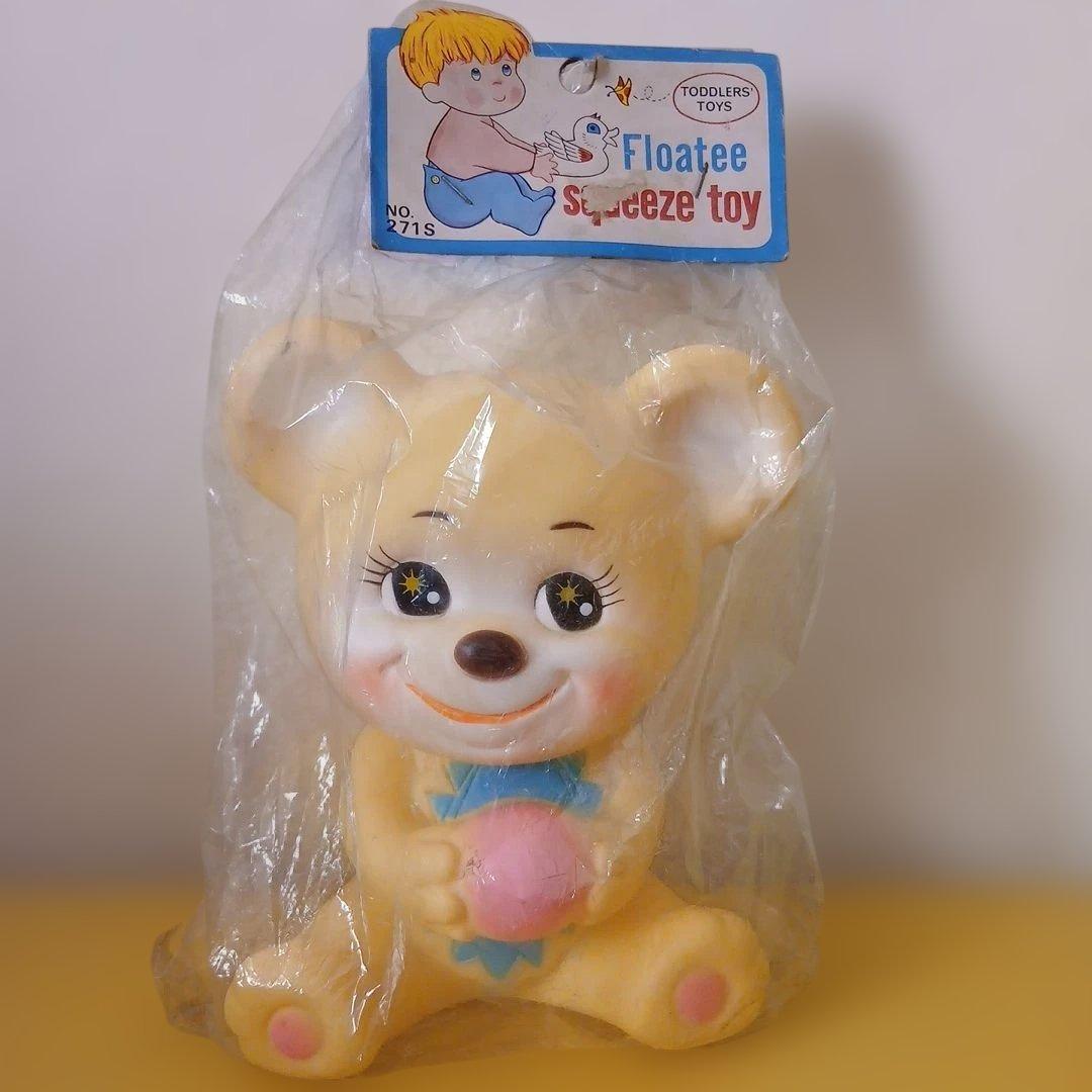 フローティー　スクイーズトイ　くま　ソフビ人形　昭和レトロ