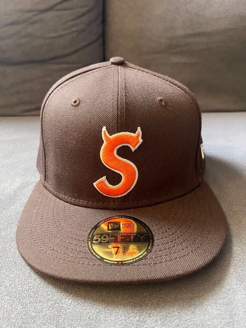 T*中様 Supreme 59FIFTY ブラウンキャップ 7 3/8