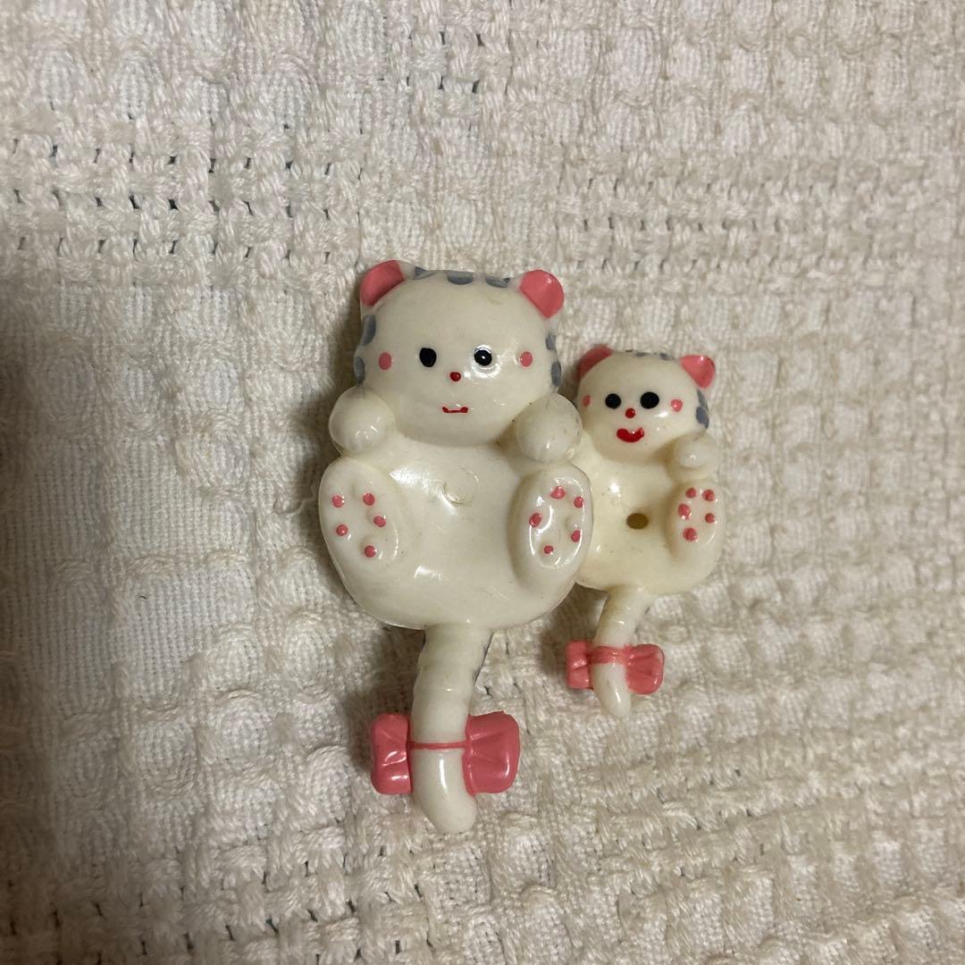 昭和レトロ　ヴィンテージ 猫　引っ掛けマスコット　 撮影＆確認のため開封した