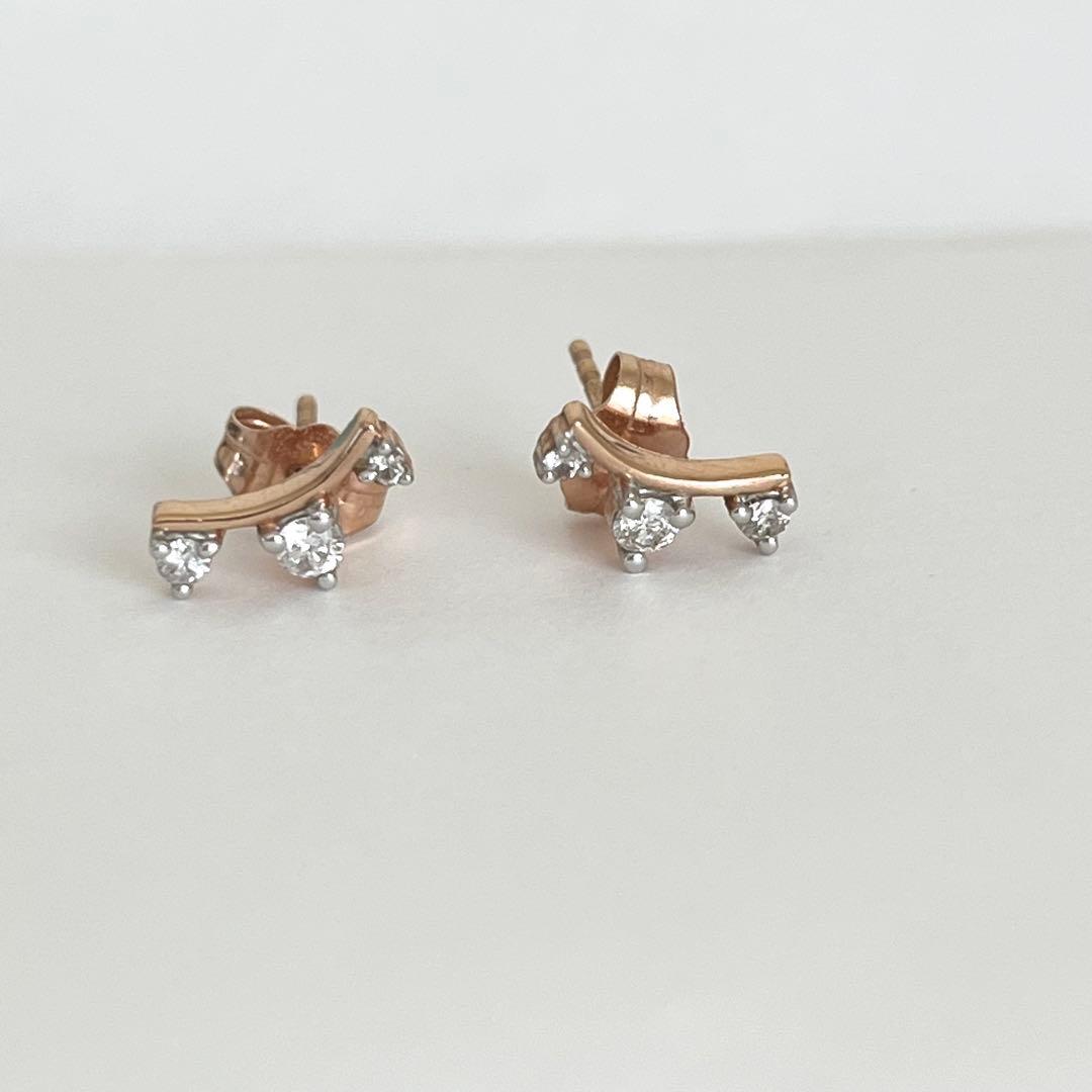 メーガン妃着用　Adina Reyter アディナレイター K14ダイヤピアス