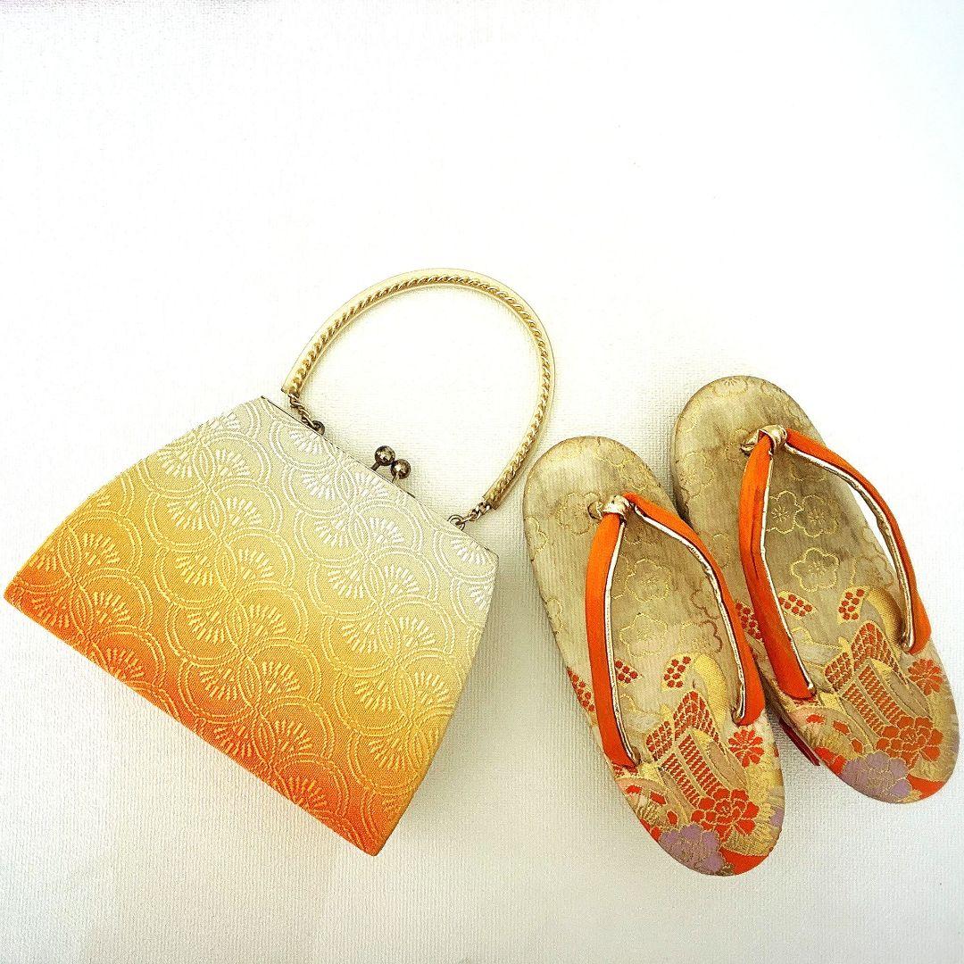 フルセット 七五三 7歳女の子 長着＆長襦袢＆帯＆小物　エメラルド　金銀プリント