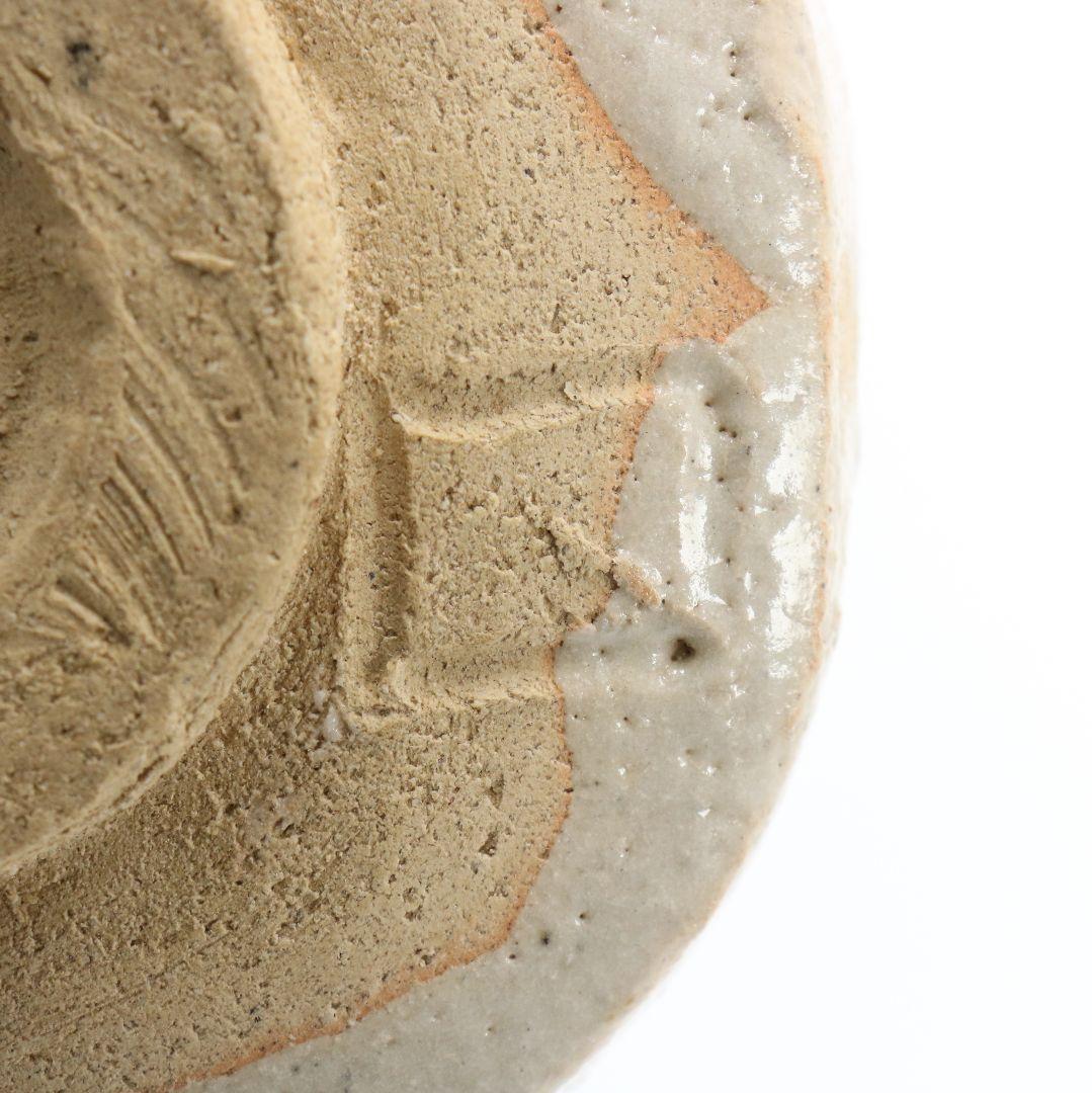 北大路魯山人作 志野茶碗 黒田陶々庵書付　V360　GB1