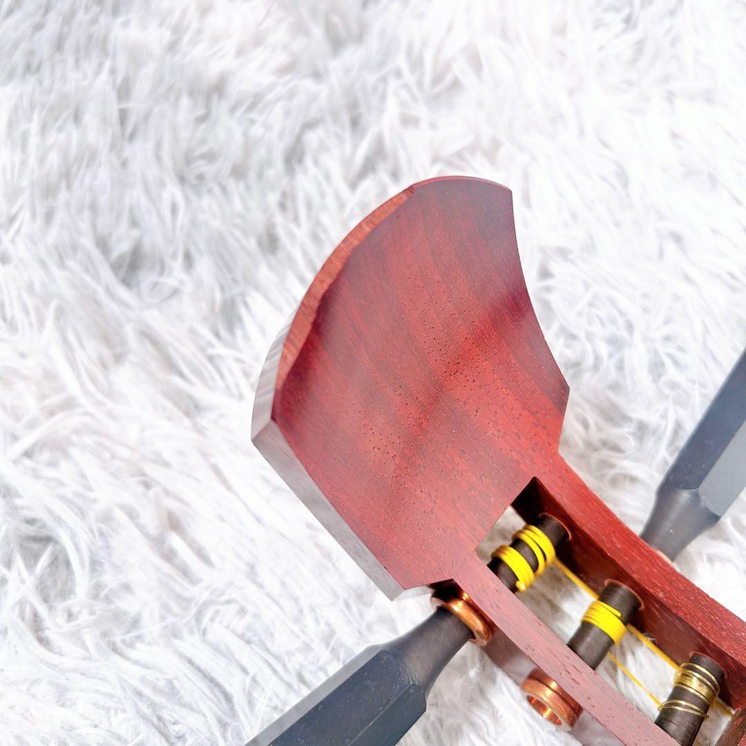 津軽三味線　高級花林　太棹　皮破れなし　ケース付　東さわり　延棹