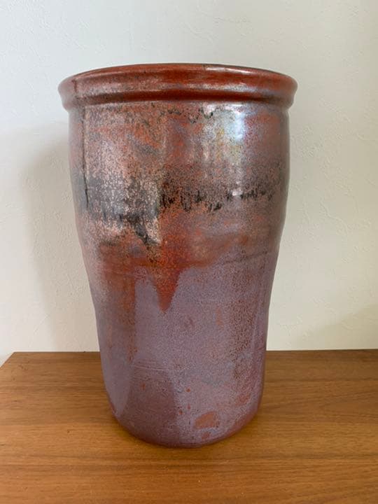 丹波立杭焼き　傘立て　花瓶