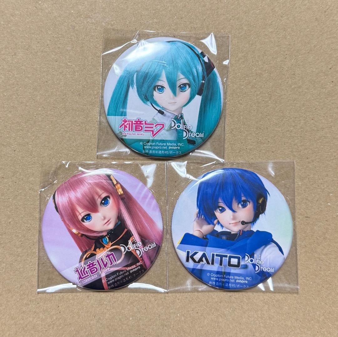 初音ミク　缶バッジ　ボークス　KAITO 巡音ルカ マジカルミライ