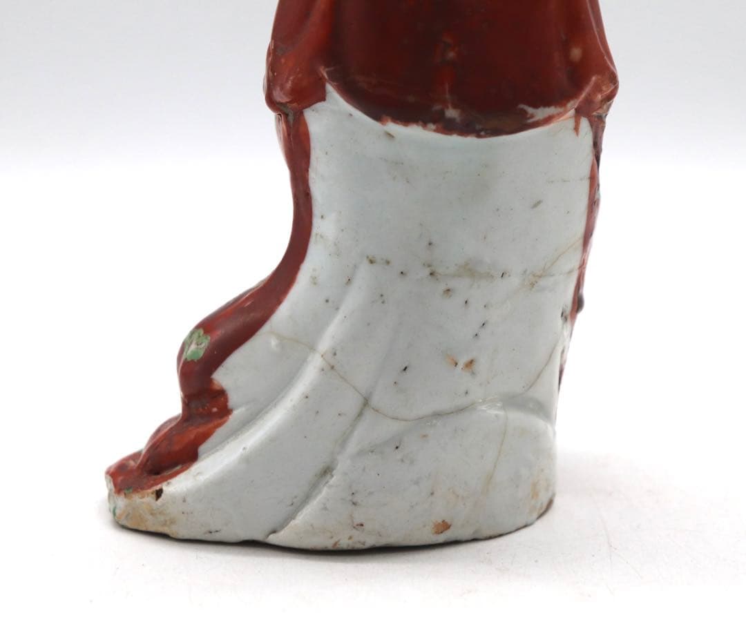 中国　清時代　粉彩　観音　送料込み1028