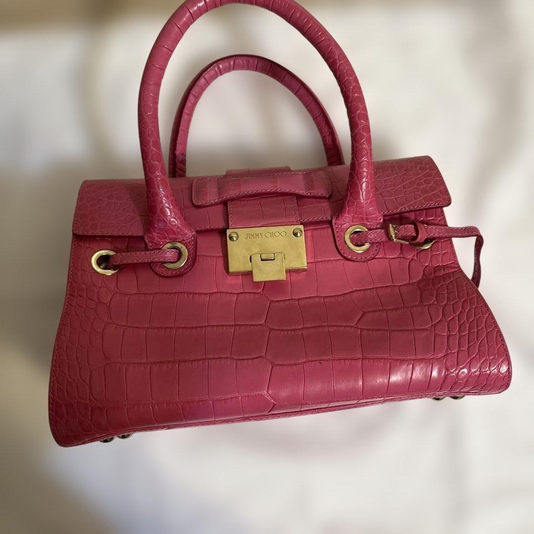 JIMMY CHOO ピンク ハンドバッグ