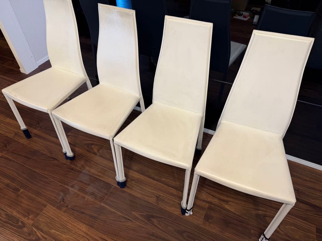 引取限定 カッテラン ダイニング テーブル チェア 4脚